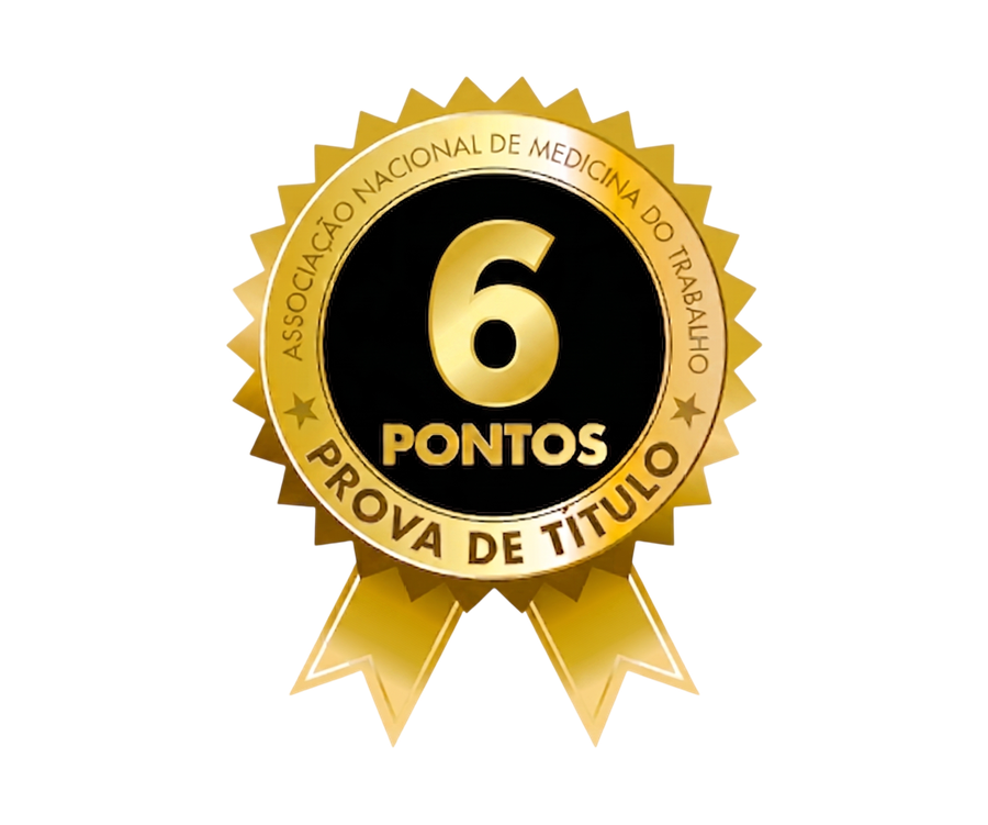 Selo 6 pontos válidos para a Prova de Título ANAMT